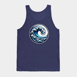 Great wave surf Tank Top